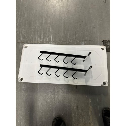 5-J-Hook Waterfall Black Faceout for Wire Grid - Pack of 4