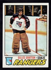 1977-78 Topps Hockey Card #207 Gilles Gratton New York Rangers EX *hp