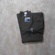 Dockers Relaxed Straight Leg Chino Pants Men's 38x34 Brown Pleated front