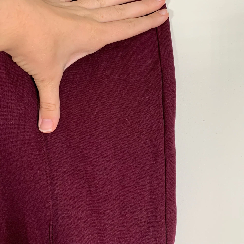 APT 9 Leggings Women’s Large Burgundy Purple Stretchy Cropped Leg W30 R11 I23 - Image 4 of 4
