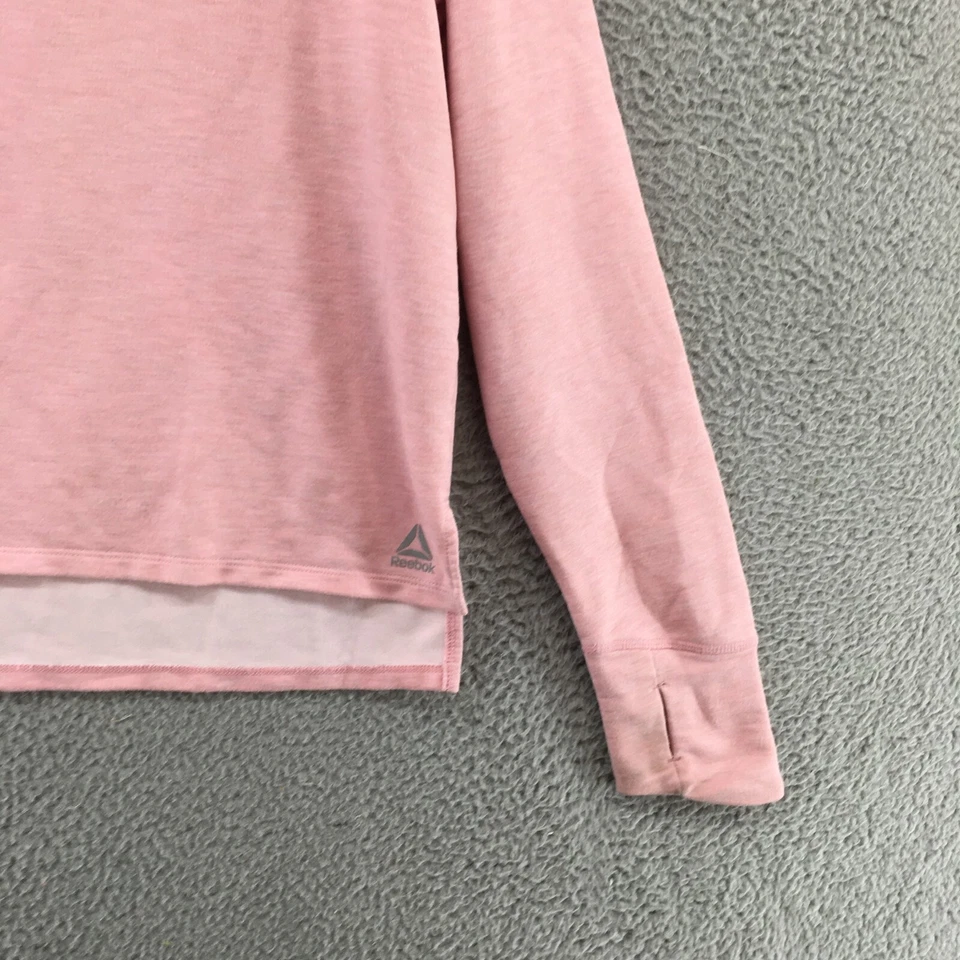 Sudadera con Capucha Reebok Para Mujer Rosa Mediana Con Capucha Manga Larga Pullover Informal Foto 3 de 4
