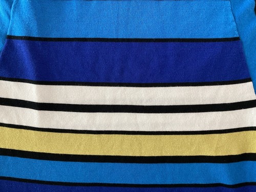 Premise Women's pullover Knit Sweater Top w/sharkbit hem sz XL Multicolor/Blue - Picture 4 of 10