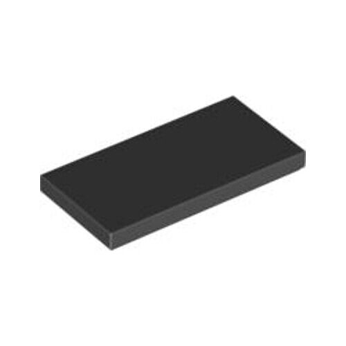 Lego Bricks Parts 10x Black 2x4 Tile Flat Thin Studless