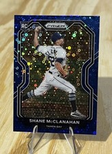 Shane McClanahan /199 BLUE DONUT CIRCLES ROOKIE SP Prizm 2021 Tampa Bay Rays 