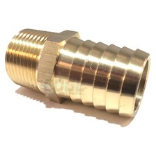 1" HOSE BARB X 3/4 MALE NPT Brass Pipe Fitting NPT Thread Gas Fuel Water Air
