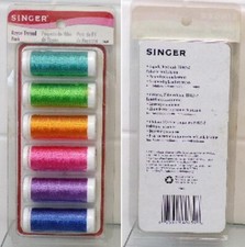 Singer Notions 60639 Rayon Thread Pack 6 Spools 30 yds each Light  Dark Shades