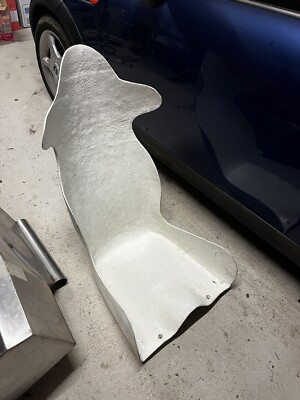 Fibreglass Bucket Seat Shell White Race Car Go Kart Speed Boat Buggy Racing Seat