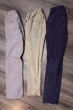 Lot 3-Boys Size 11-13 H M Skinny Jeans Adjustable Waist