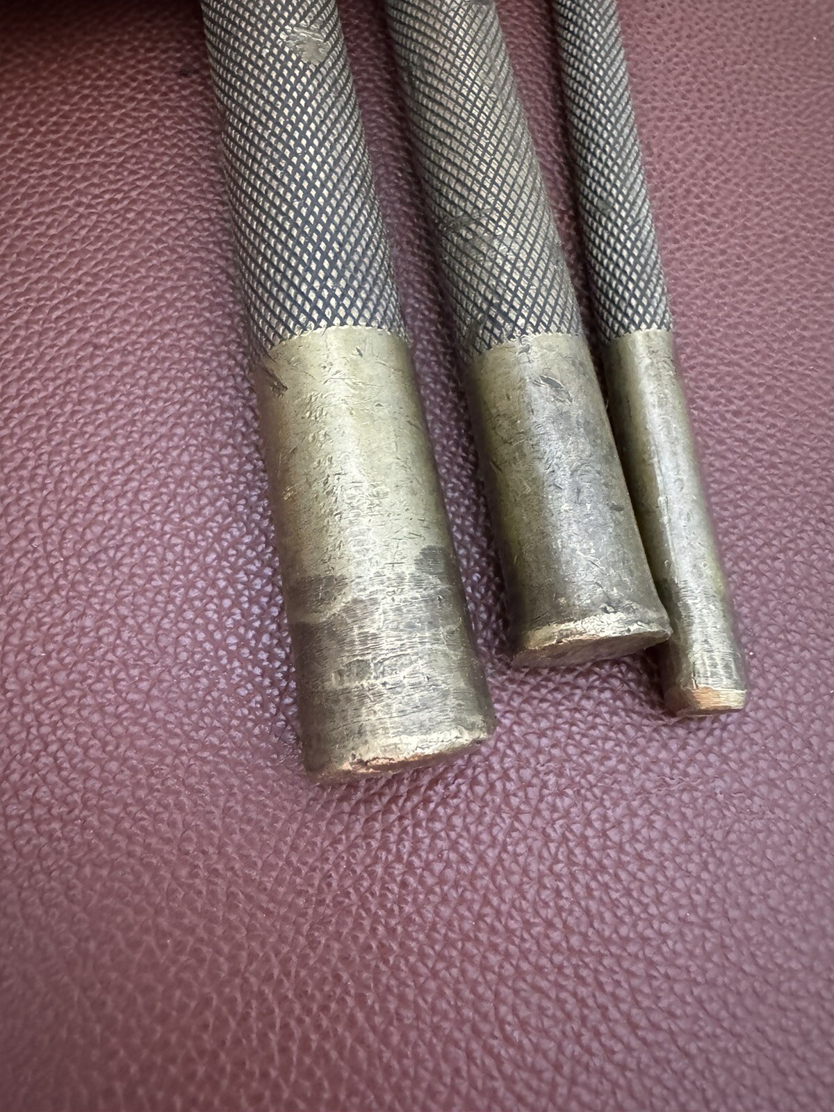 Cornwell Tools USA 8” Long Brass Drift Punch Set Knurled SH77765