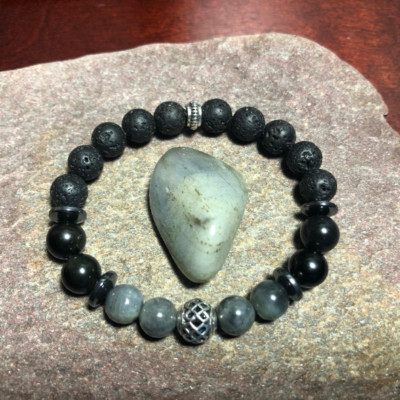  empath support protection psychic attack negativity crystal healing bracelet