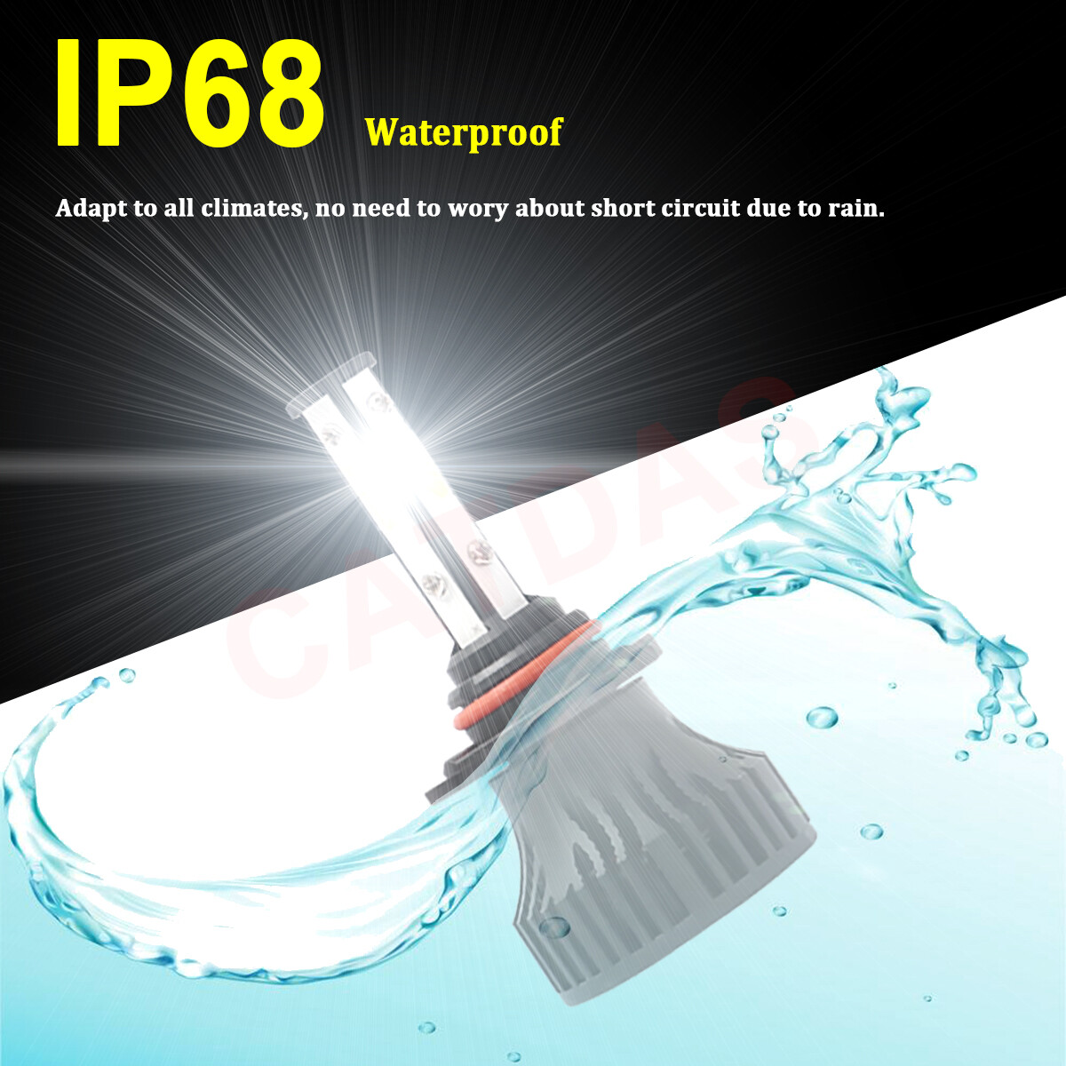 For Honda Accord Sedan 20082012 LED Headlight 4pc bulbs High Low Beam Kit 6000K eBay