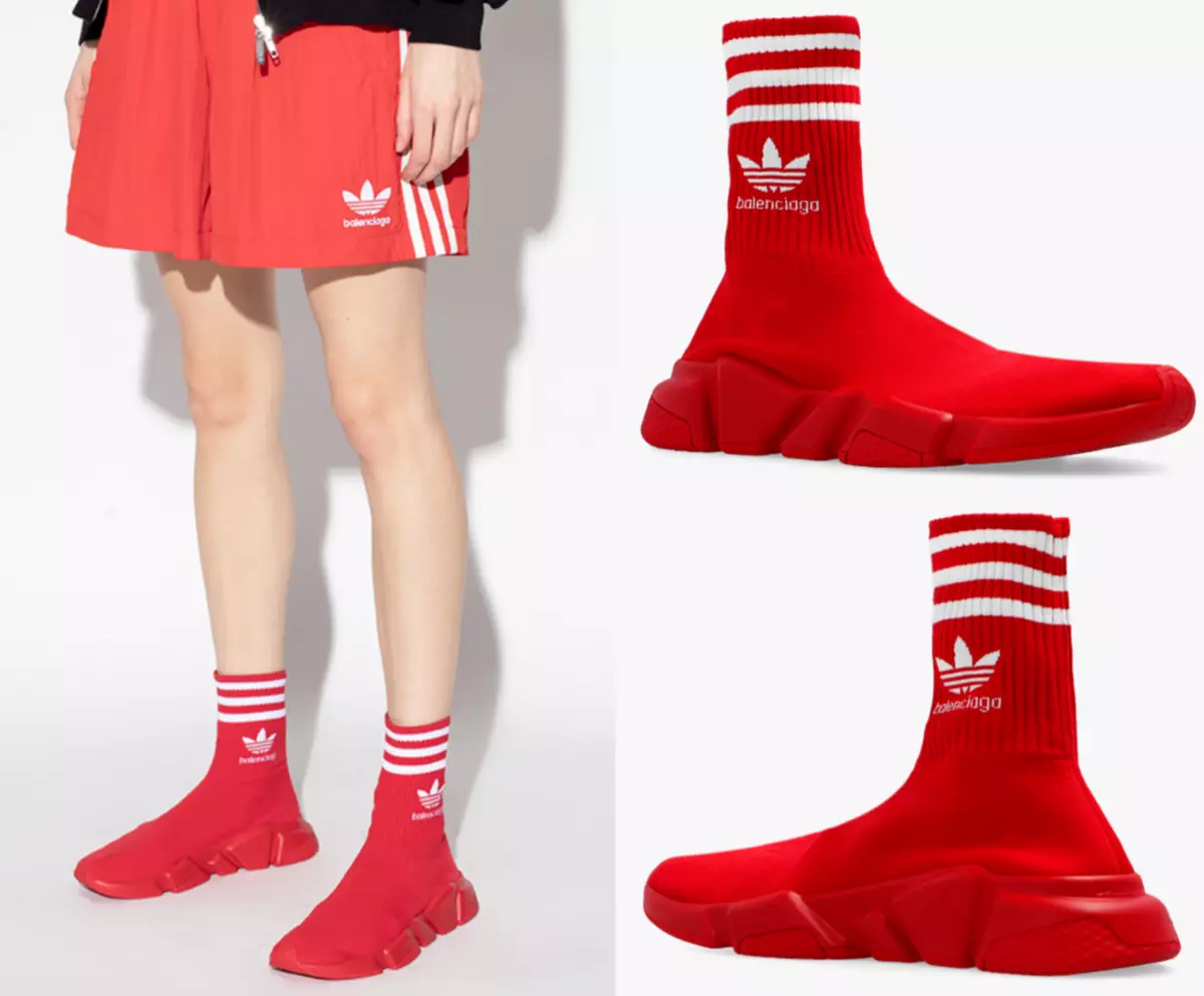 Balenciaga X Adidas Speed Lt Sneakers in Red for Men