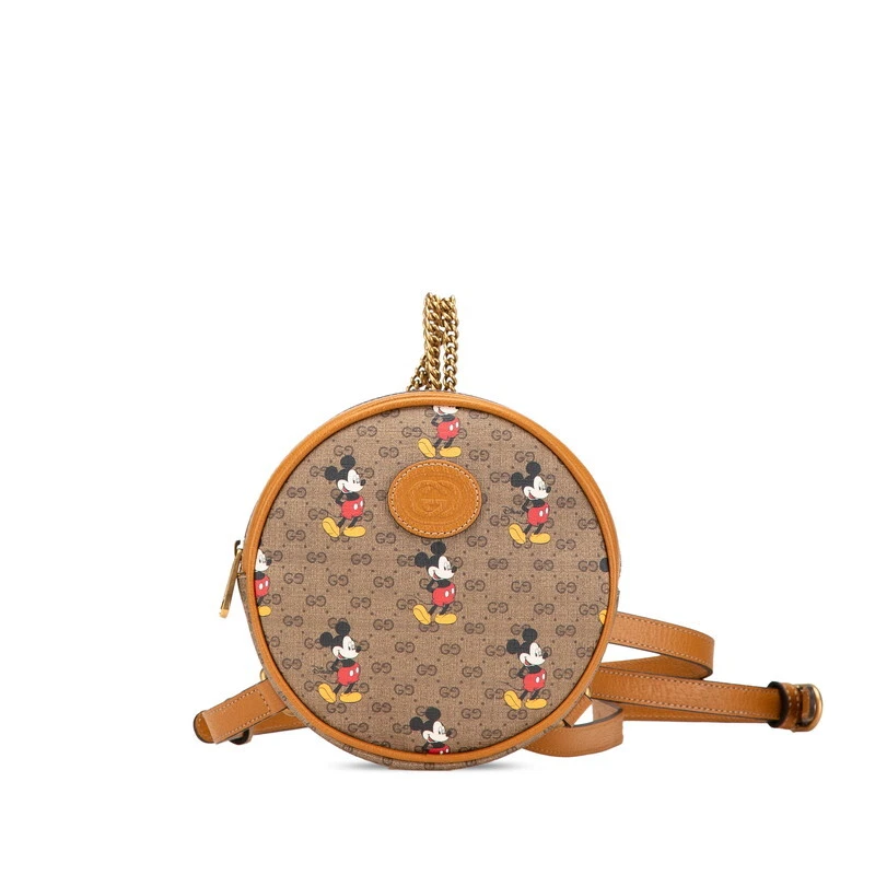 LOUIS VUITTON ×DISNEY Collaboration Mickey Ebony Mini GG Supreme 603730【U...