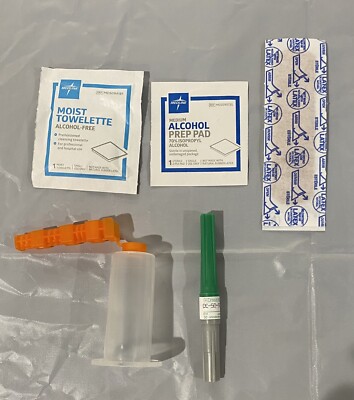 21 gauge Straight Needle 10 Count *BONUS gauze, Bandage&alcohol Pads