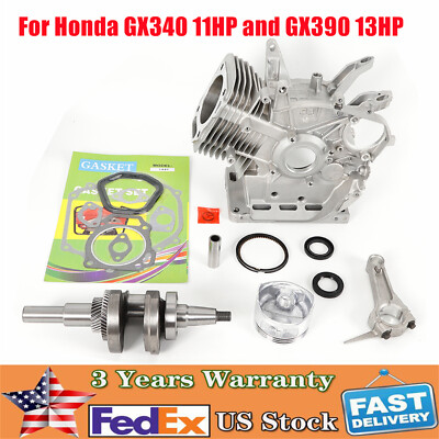 #ad #ad Fits Honda GX390 GX340 Crankshaft 13HP Rebuild Kit Engine Block Full Gasket Set $129.44