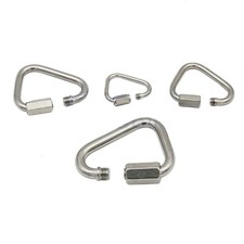 Carabiner Quick Link Screw Lock Chain Fastener Hook Steel Repair Hiking Camping