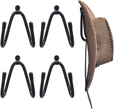 YYST Cowboy Hat Rack Hat Holder Hat Organizer Hat Wall Mount - 4/PK No Hat