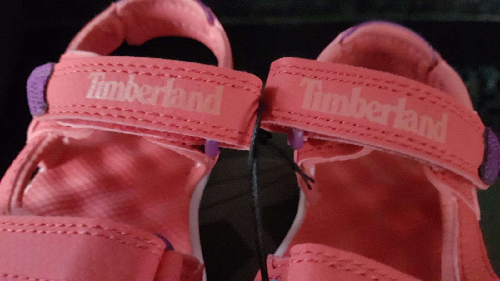 Sandali Timberland bambina Perkins fila rosa scuro Regno Unito bambino 6 EU 23 nuovi con scatola