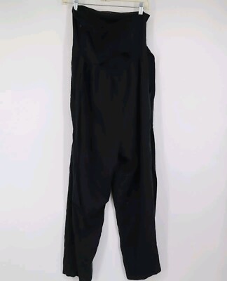 American Eagle Strapless Jumpsuit Black Sz M