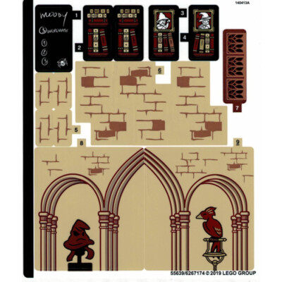専用⑯ LEGO Harry Potter - Hogwarts Clock Tower - Sticker Sheet 1 - From