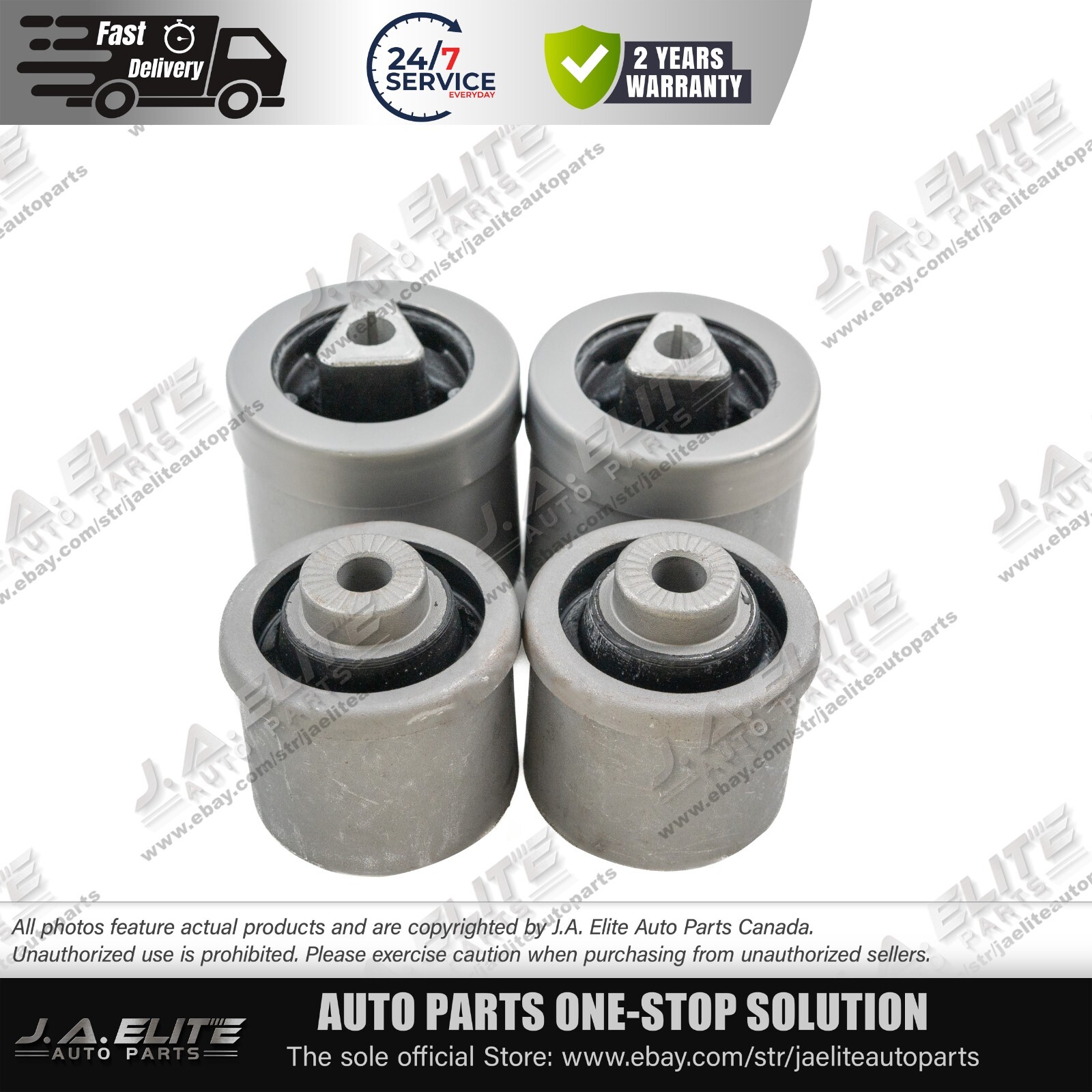 4pcs Front Lower Control Arm Bushing Kit fit Rolls Royce Phantom (2004-2016)