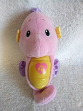 Fisher Price Pink Purple Ocean Wonders Soothe Glow Musical Seahorse Baby Plush