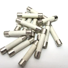 ( 10 PCS ) Littelfuse 3AB 3AG 6A Ceramic Fuses 6 Amp 250 Volt Fast Acting   NOS