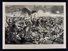 Harper's Civil War Print - A Cavalry Charge by Winslow Homer - Battle Scene