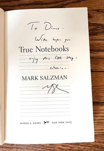 Echte Notizbücher, von Mark Salzman (SIGNIERT 1. Auflage, 2003) - Bild 2 von 9
