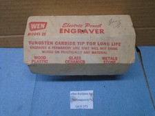 WEN USA vintage Model 21 Electric Engraver w/ Carbide Tip E373