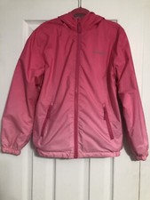 eddie bauer Pink Ombr  Jacket Hooded Girls Size Small 7/8 Spring