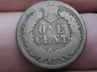 1868 Indian Head One Cent Penny- About Good Details, Brown