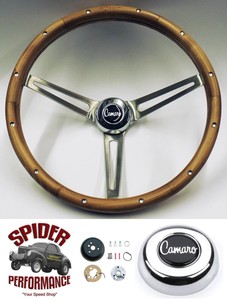 OER Simulated Walnut Wood Steering Wheel 1967-1968 Chevy II Nova Camaro Impala