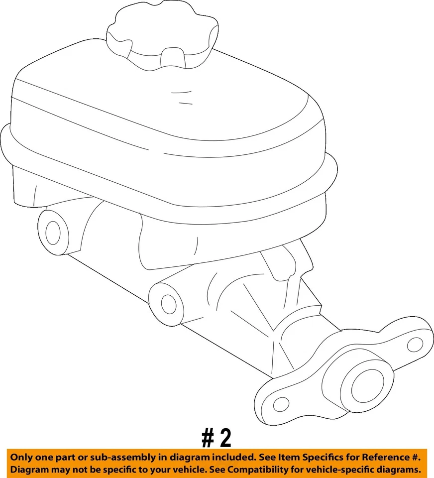 Used Brake Master Cylinder fits: 1998 Chevrolet Corvette Grade A — 第 2/3 张图片