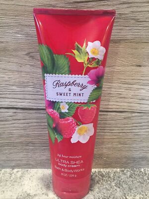 Bath & Bodyworks Raspberry & Sweet Mint Ultra Shea Body Cream *sales final*
