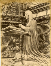 Garzon. Espagne, Capilla Real,Escultura de la Reina Isabel Vintage albumen print