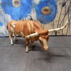 Early 1970's Vintage Breyer horse Texas Longhorn Bull #75 Brown stamped