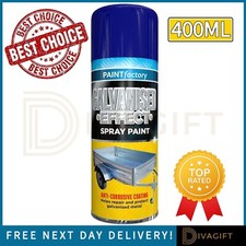 GALVANISED EFFECT SPRAY PAINT REPAIR PROTECT ANTI CORROSION CORROSIVE COAT 400ML