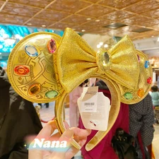 Disney Parks Loungefly Marvel Thanos Infinity Stone Minnie Ears 2024 Headband