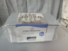 Ubbi Baby Wipes Dispenser, Case, Holder with Weighted Gray Phthalate Free