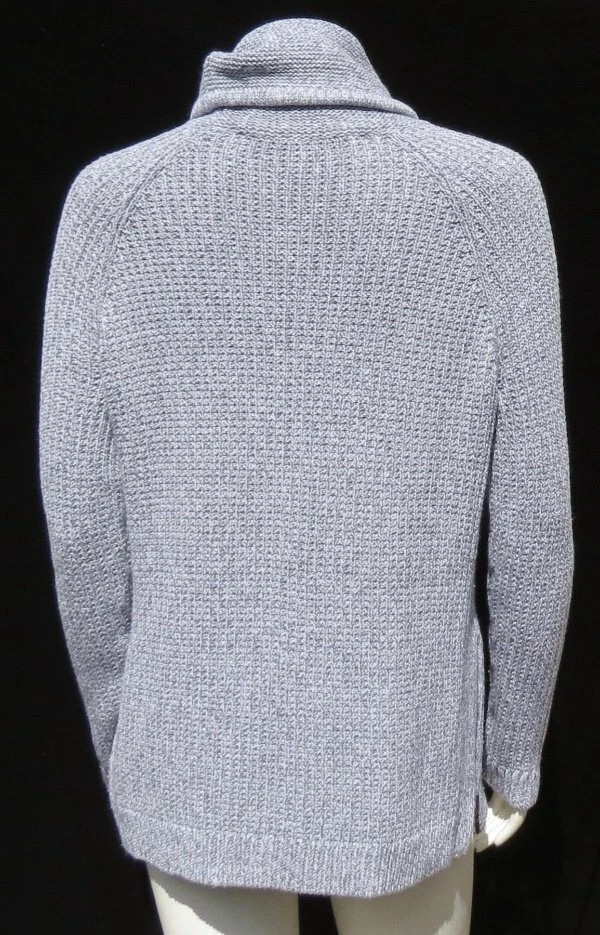 $98 ATHLETA Gris Melange Grueso Tejido Boreal Capucha Cuello Cremallera Cadera Suéter Top EE. UU. S Foto 3 de 4