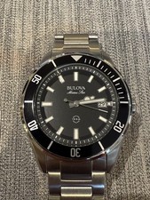 Bulova Marine Star  43mm Black/Silver Stainless Steel Case. 