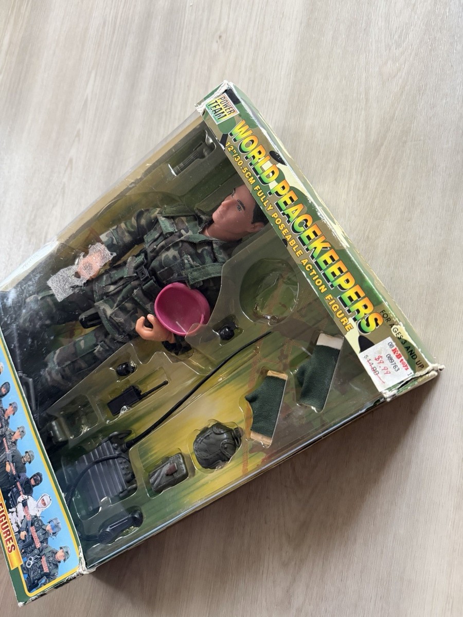 激レア　Peacekeeper Power Team ミリタリー　ジープ Vintage Power Team Elite World Peacekeepers Military Special Force