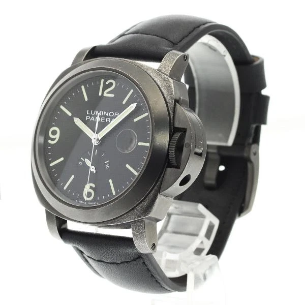 Panerai — Officine Panerai Luminor Power Reserve PAM00028 44mm SS Black Dial Watch #C3233