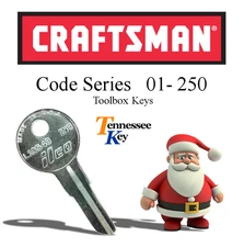 Craftsman tool box key / Cut by your keys code/ Llaves / key code Series 01-250