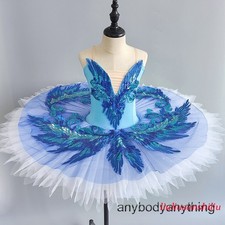 Blue Bird Professional Ballet Tutu Ballerina Performance Swan Dance Dress Skirts