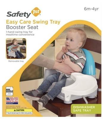 Safety 1st Easy Care Swing Tray Feeding Booster Seat New In Box