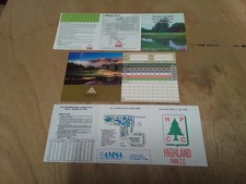 GOLF SCORE KARTEN 3 SELTENE ARGENTINIEN SCOREKARTEN
