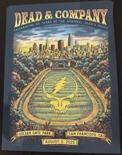 Dead and Company Poster GD60 Golden Gate Park 8/2 2025 Grateful Dead