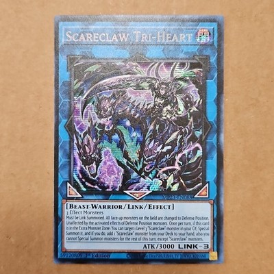 Yu-Gi-Oh Scareclaw Tri-Heart Prismatic Secret Rare Card MP23-EN088 NM TCG CCG 